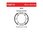 Σετ Σιαγώνες Πίσω Φρένου Kawasaki VN 800 / ZL 600 Eliminator / EN 500 FSB719 Ferodo